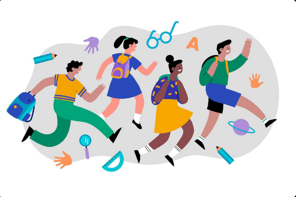 enfants rentrée scolaire